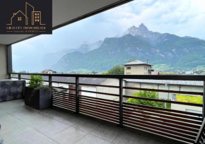 T3 SALLANCHES vue MONTBLANC
